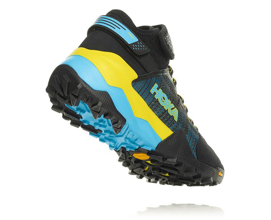 Tenis Trail Hoka One One Masculino Pretas/Azuis - Arkali - 943-TDAOEL